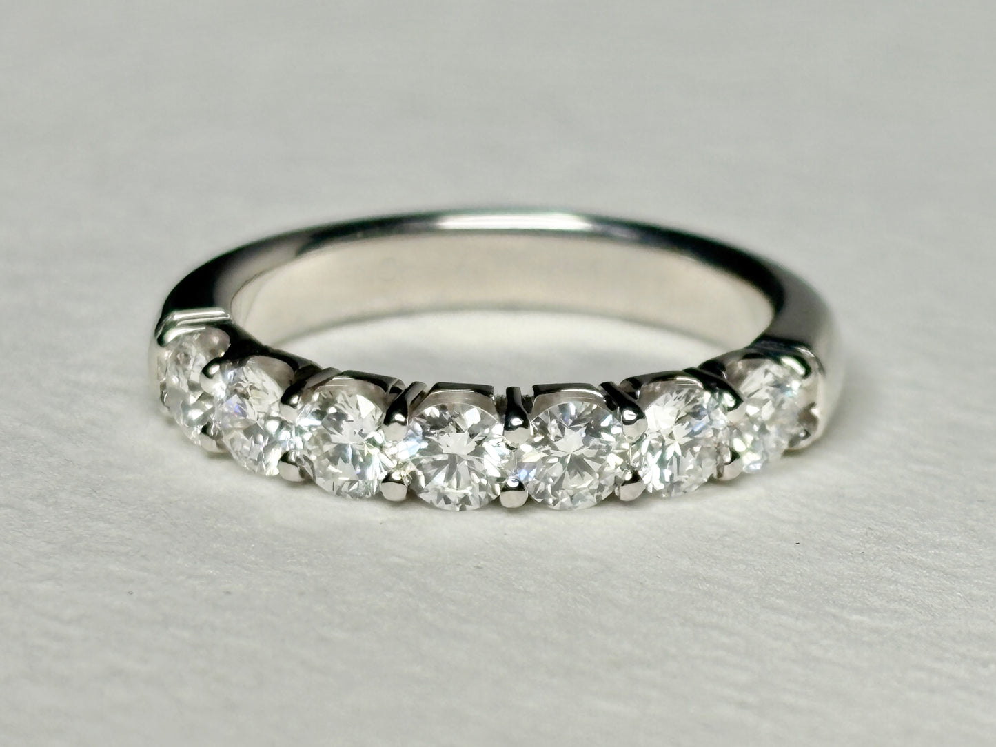 Natural Diamond Anniversary Band Ring by Benchmark Solid 14k gold size 7