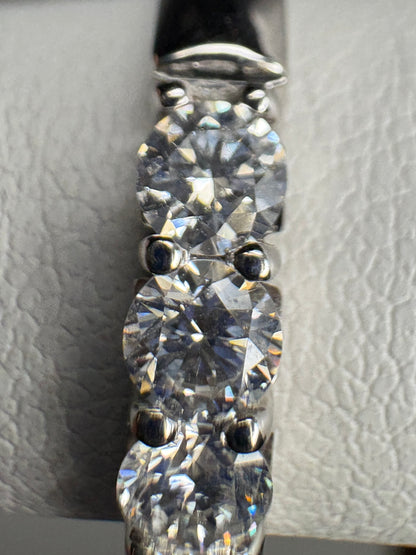 Natural Diamond Anniversary Band Ring by Benchmark Solid 14k gold size 7