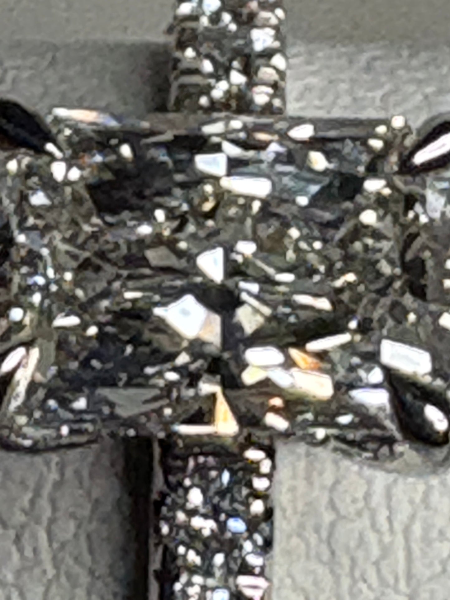 A lab-grown fancy cut diamond engagement ring in 14k white gold.