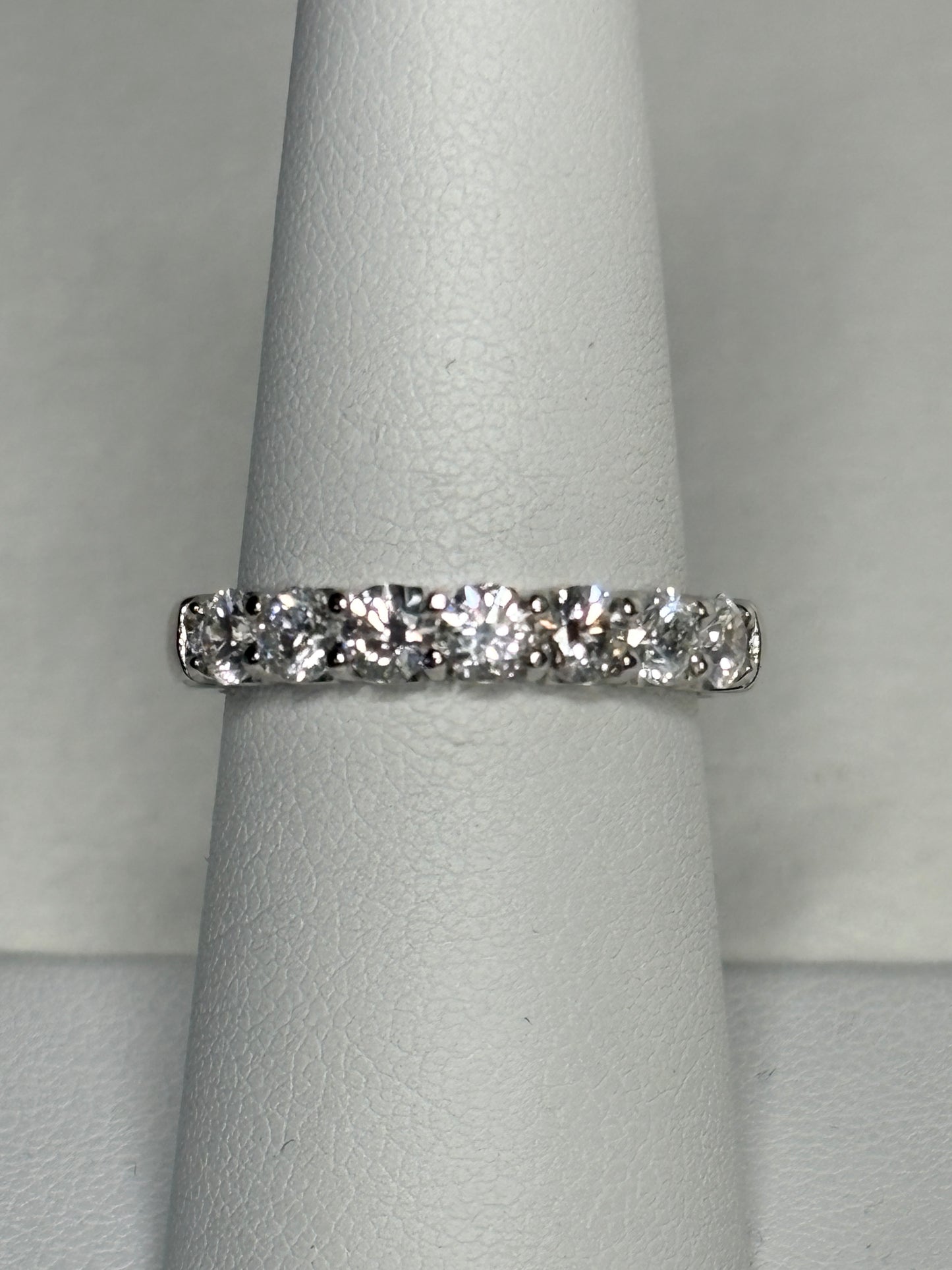 Natural Diamond Anniversary Band Ring by Benchmark Solid 14k gold size 7