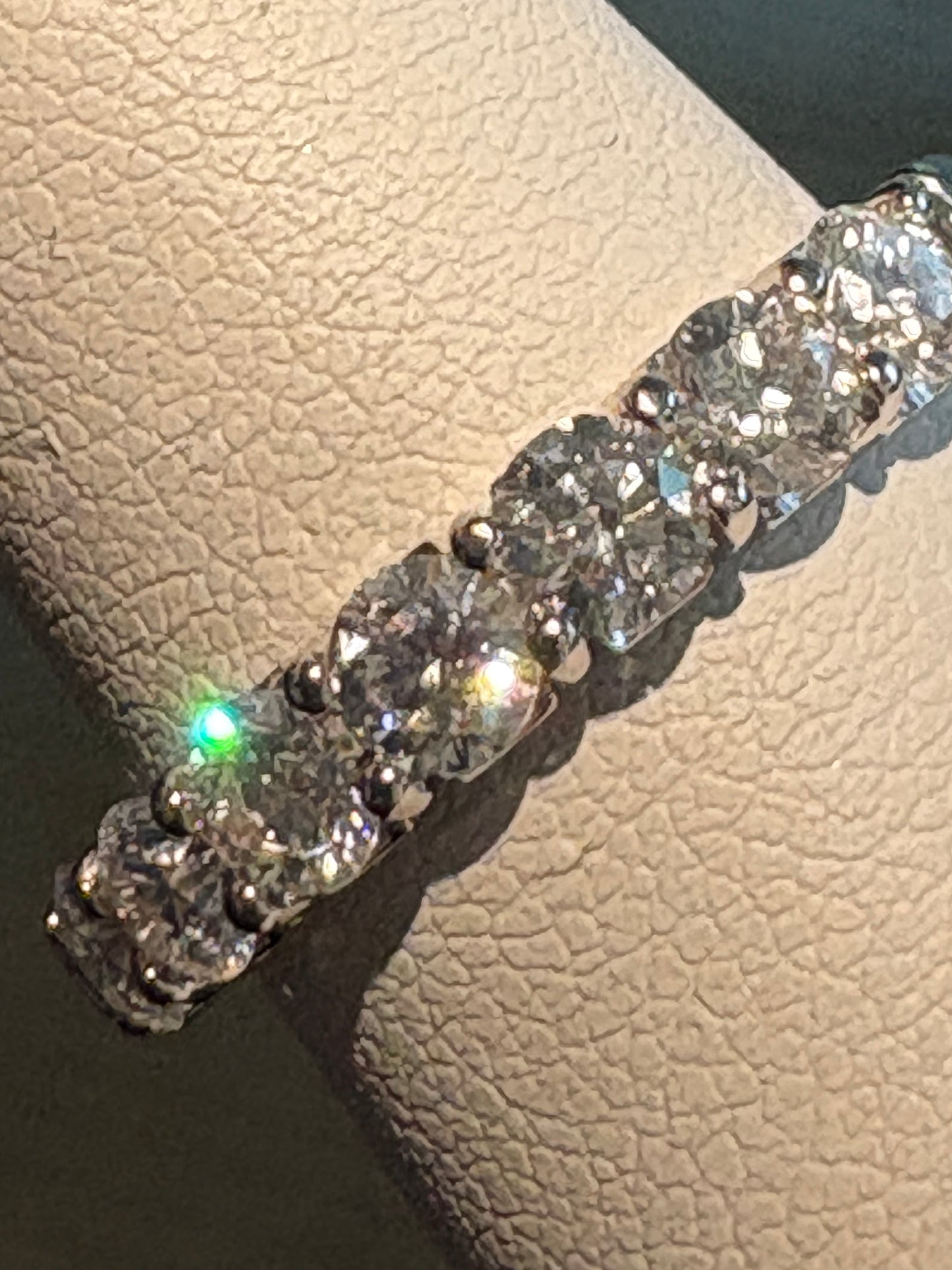 Natural Diamond Anniversary Band Ring by Benchmark Solid 14k gold size 7