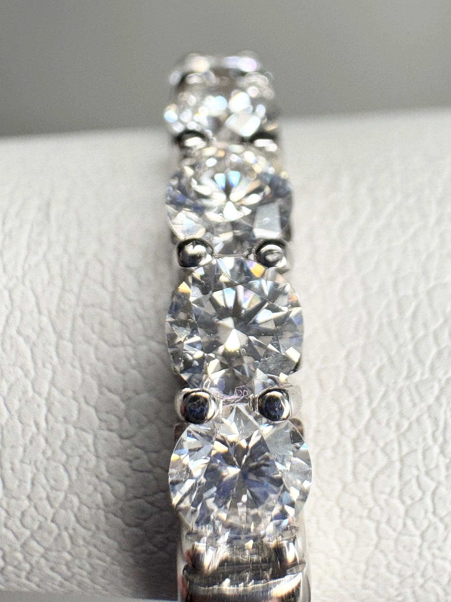 Natural Diamond Anniversary Band Ring by Benchmark Solid 14k gold size 7