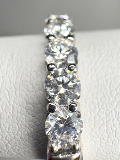 Natural Diamond Anniversary Band Ring by Benchmark Solid 14k gold size 7