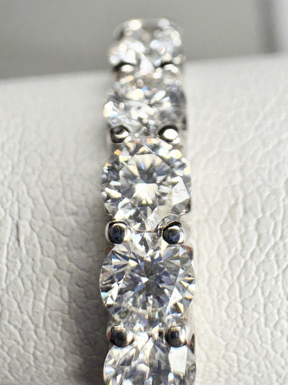 Natural Diamond Anniversary Band Ring by Benchmark Solid 14k gold size 7