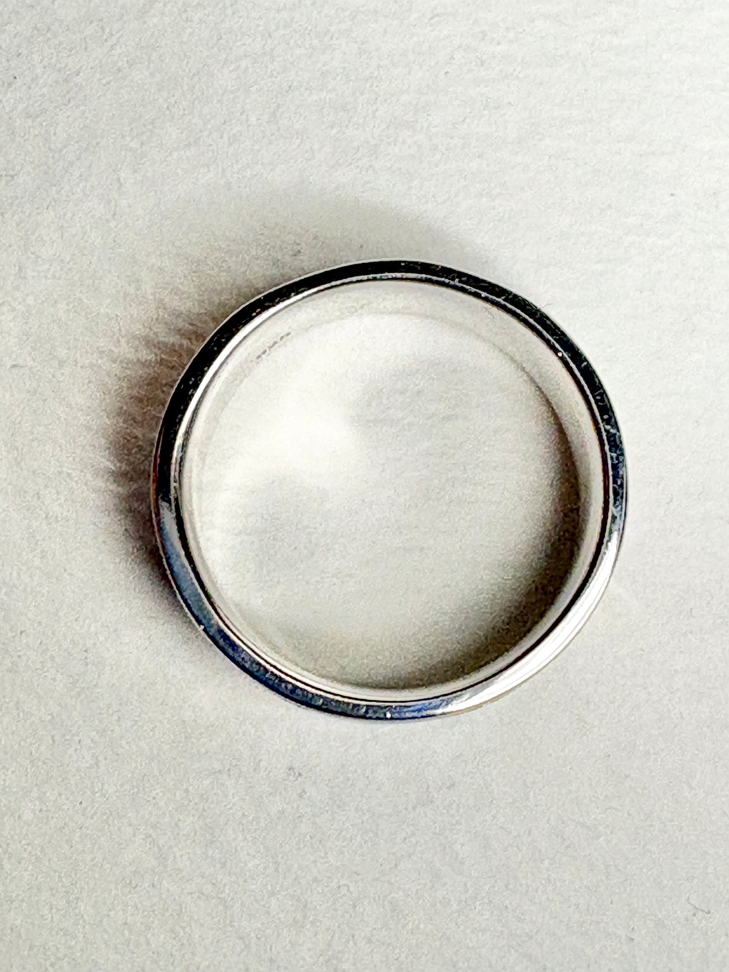 Colorful Enamel Cat Ring with Crystals in Sterling Silver Wide Band 9mm size 7