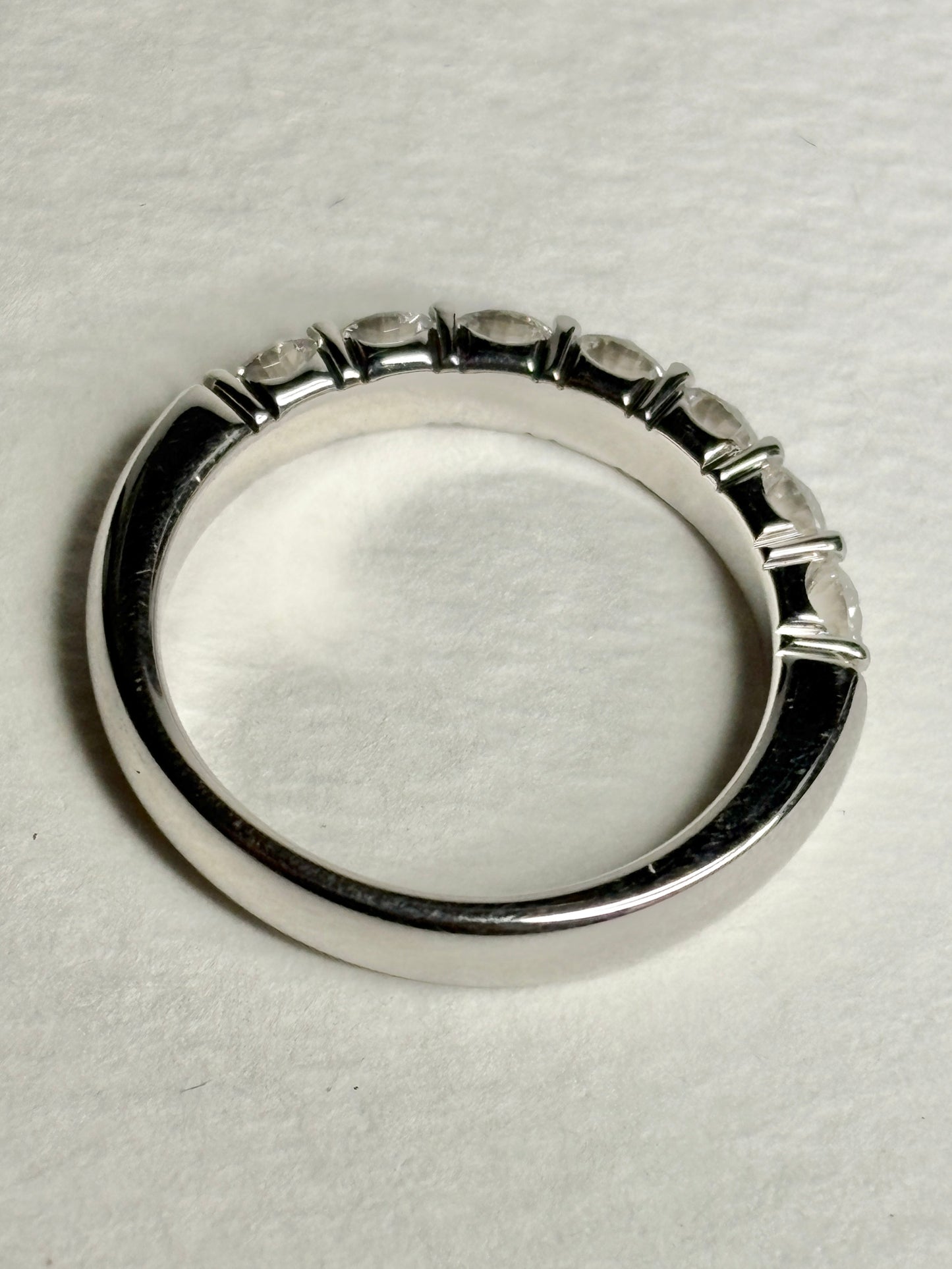 Natural Diamond Anniversary Band Ring by Benchmark Solid 14k gold size 7