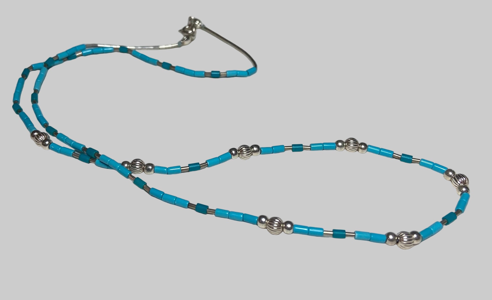 Sleeping Beauty Turquoise and sterling silver necklace