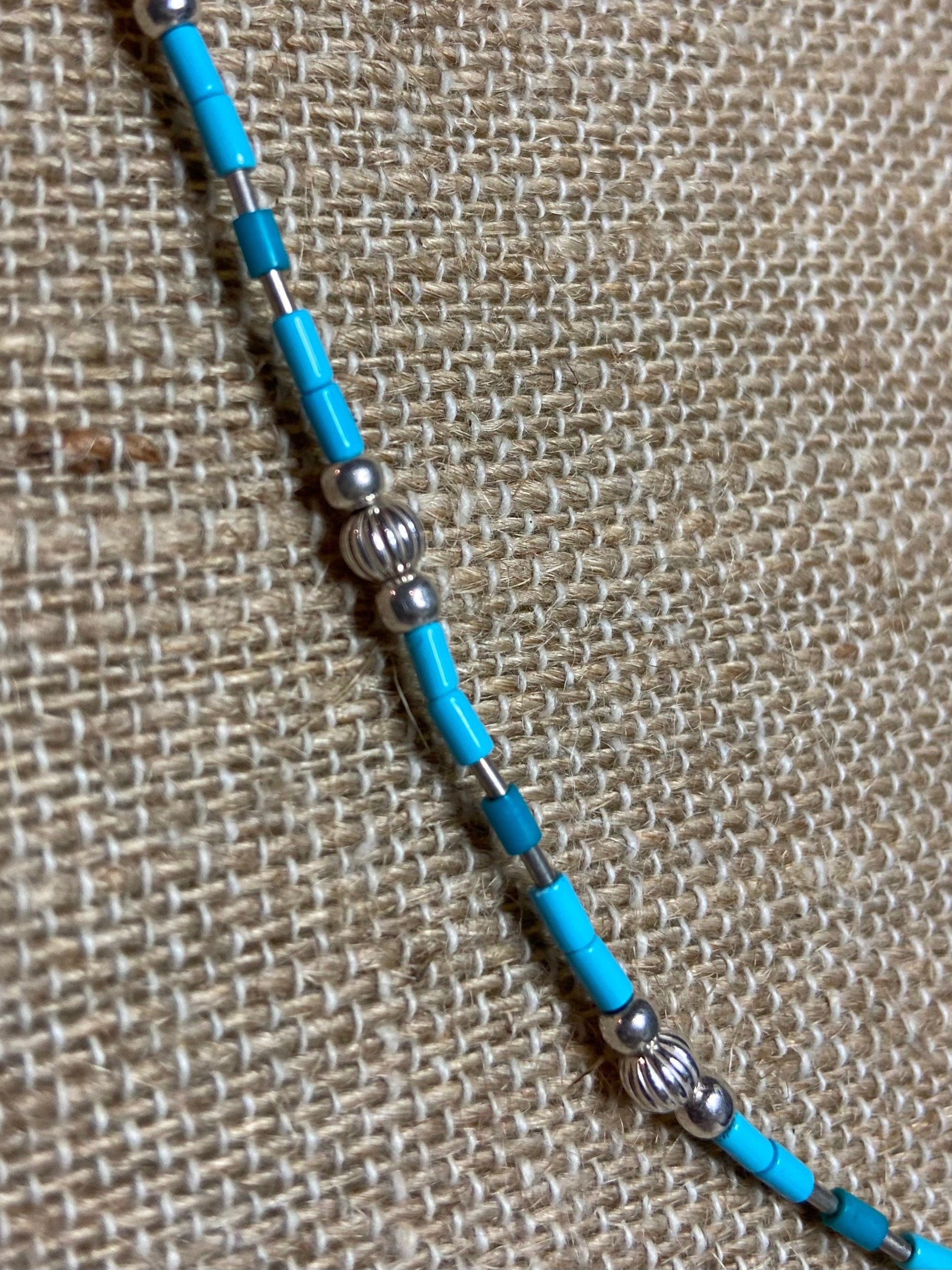 Sleeping Beauty Turquoise and sterling silver necklace