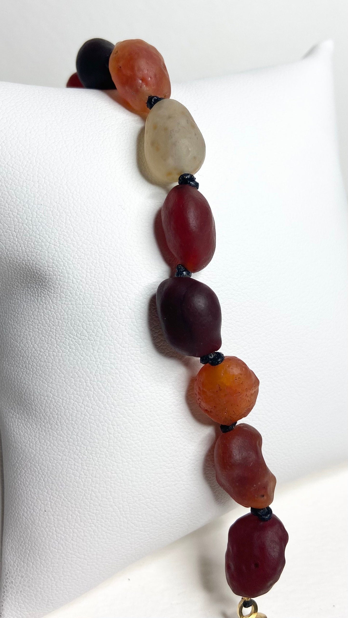 Gobi Desert Agate leather bracelet magnetic clasp