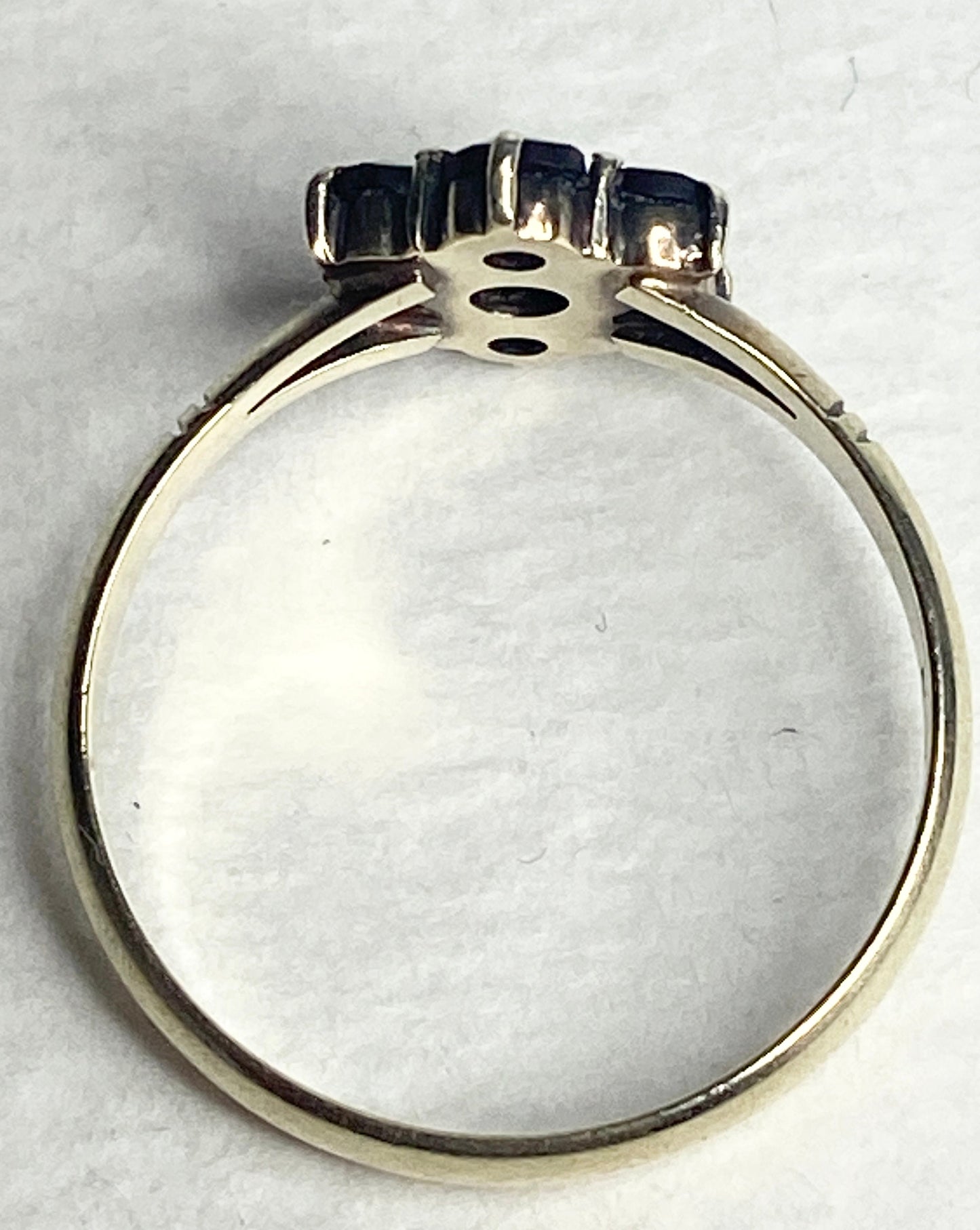 Bohemian rose cut garnet cluster daisy ring in solid 14k gold.