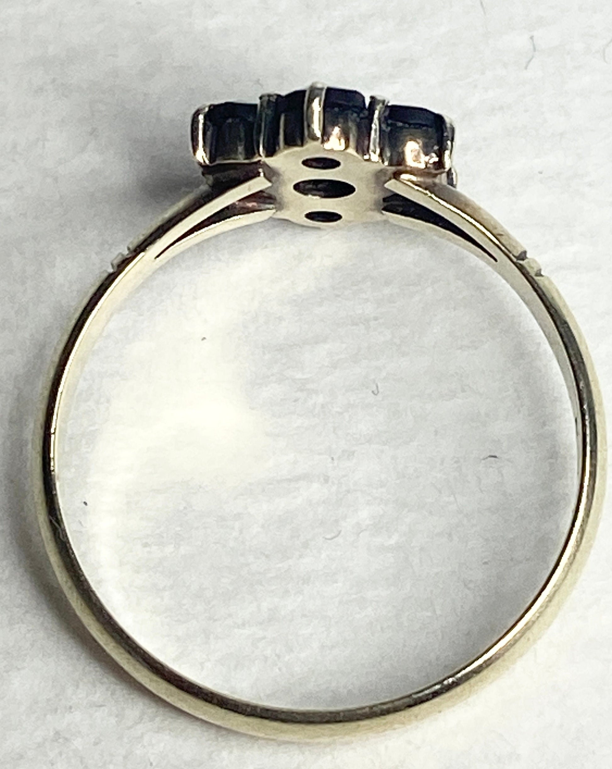 Bohemian rose cut garnet cluster daisy ring in solid 14k gold.