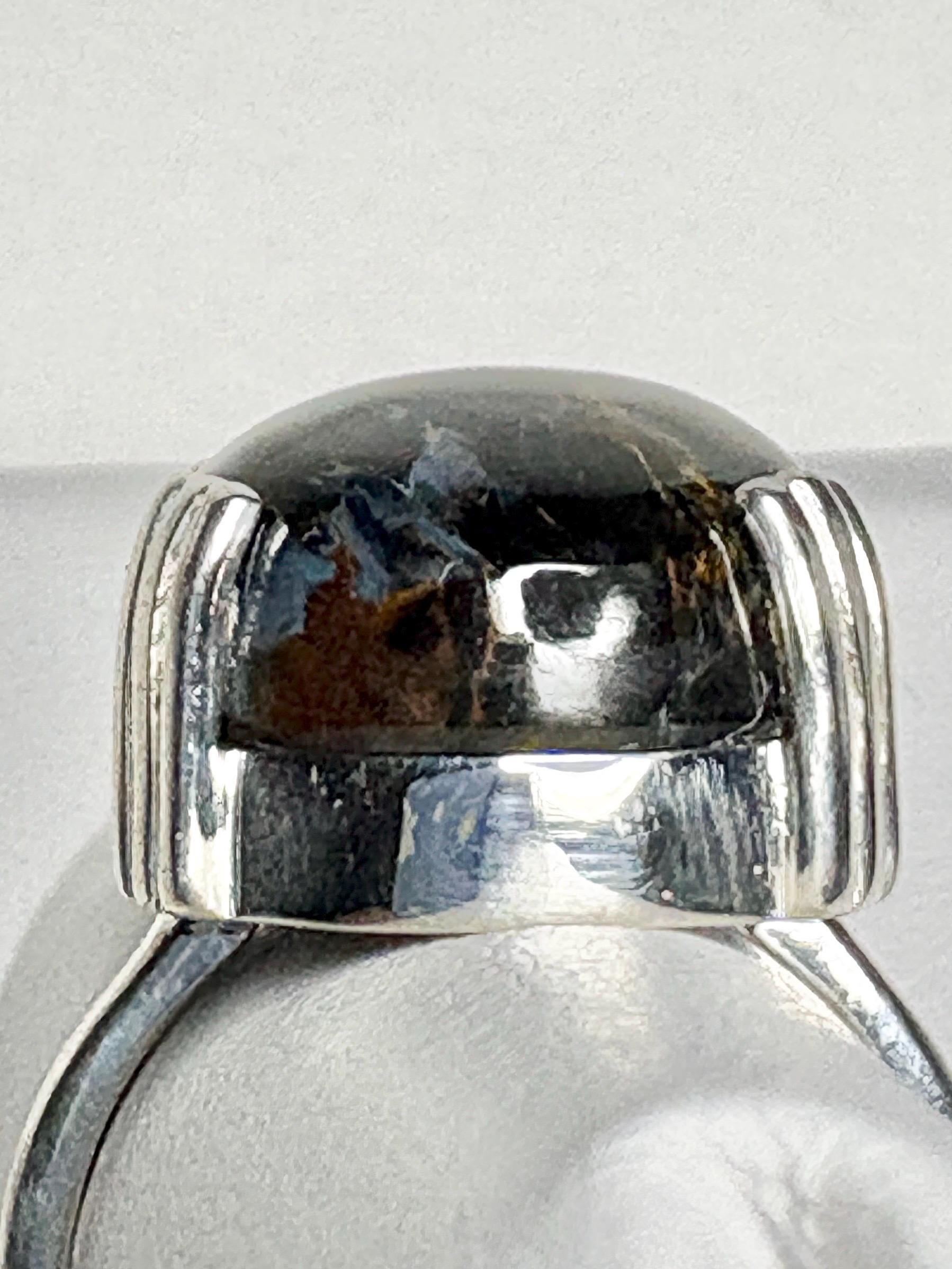Arizona USA Pietersite ring in sterling silver, size 7.