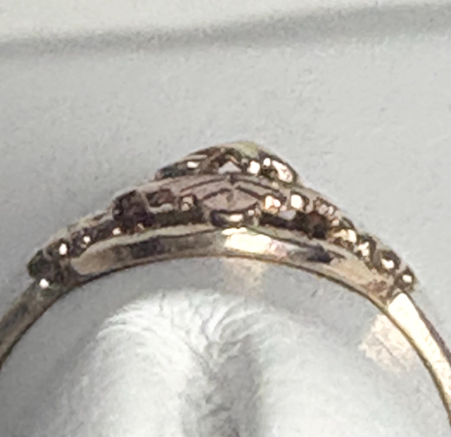 Black Hills Gold ring with 10k gold band and 12k gold leaves.