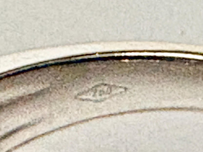 Cool Modern Natural Diamond Baguette and Round Ring Solid 18k White Gold size 7 - NewLifeJewelryVault