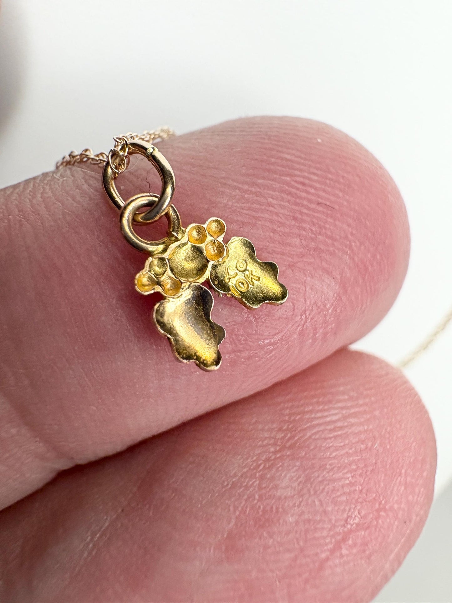 Dainty 10k gold Black Hills Gold pendant necklace with a delicate chain.