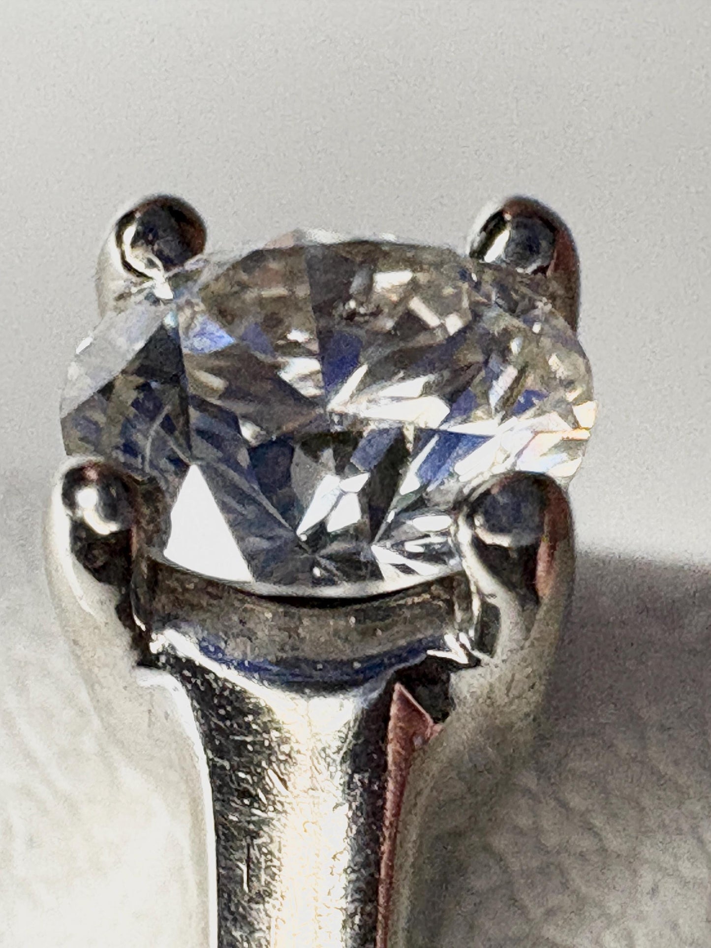 Classic Diamond Solitaire Engagement Ring in Solid 14k White Gold .56ct ctr size 6 - NewLifeJewelryVault