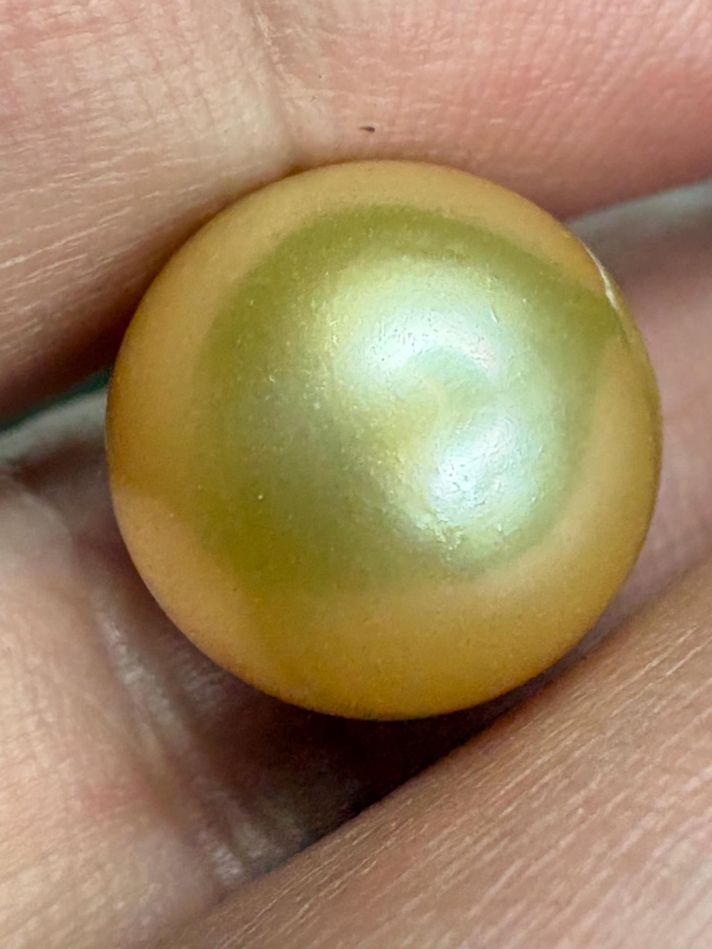 South Sea Golden Cultured Pearl Pendant Necklace Solid 14k Gold 20" - NewLifeJewelryVault