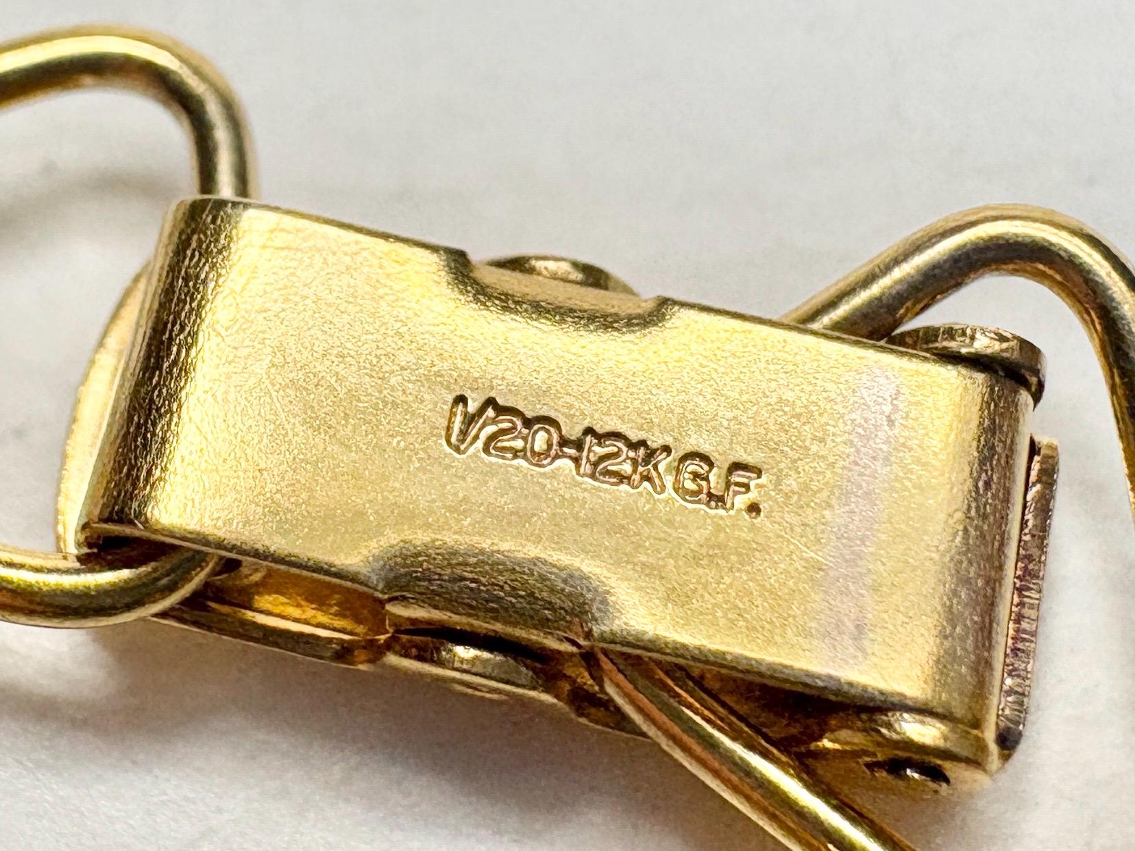 Black Hills Gold Solid 12k Gold Leaves on GF Bracelet 7.3" - NewLifeJewelryVault