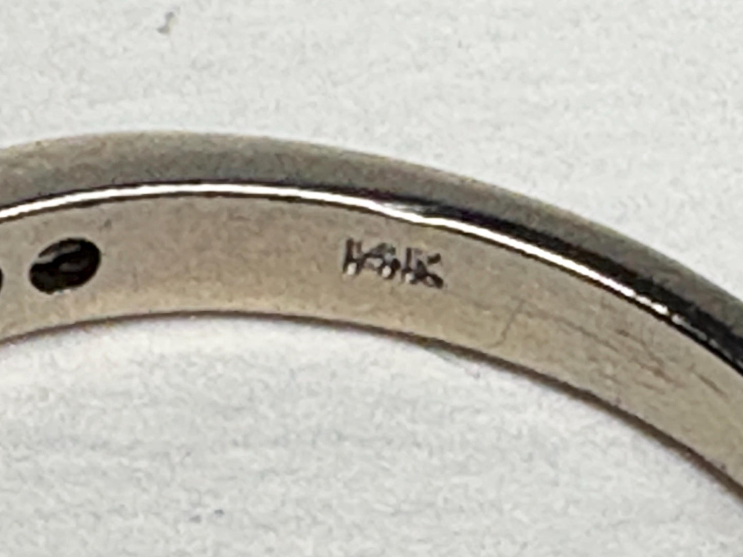 Channel Set Princess Cut Diamond Band Ring by Shane Co Solid 14k White Gold size 8.5 - NewLifeJewelryVault