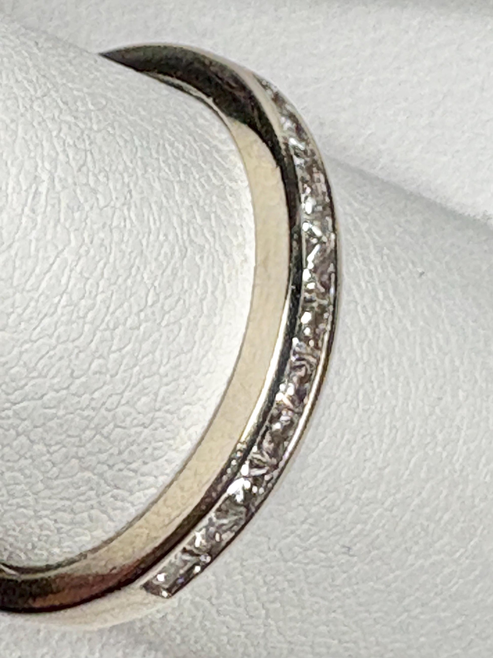 Channel Set Princess Cut Diamond Band Ring by Shane Co Solid 14k White Gold size 8.5 - NewLifeJewelryVault