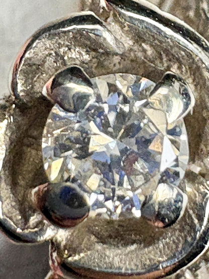 Floral Bridal Set Ring Solid 14k White Gold size 6.75 PLEASE READ - NewLifeJewelryVault