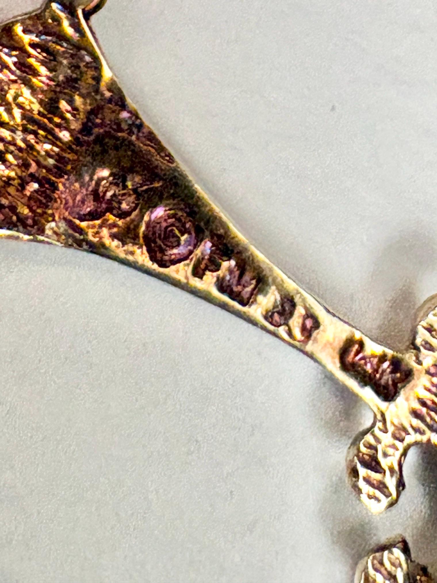 Blue House of Igor Carl Faberge Cross Pendant Necklace Akoya Pearl, Sapphire, Diamond, Guilloche in Solid 14k Gold 18" - NewLifeJewelryVault