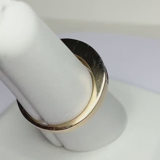 Princess cut Natural Diamond Channel Set anniversary style band ring in solid 14k yellow gold 1ctw size 7