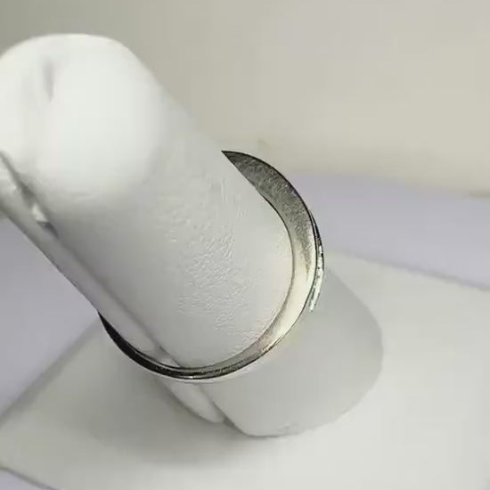 Natural Diamond Channel Set Anniversary Style Stackable Band Ring in Solid 10k White Gold .50ctw size 5.75