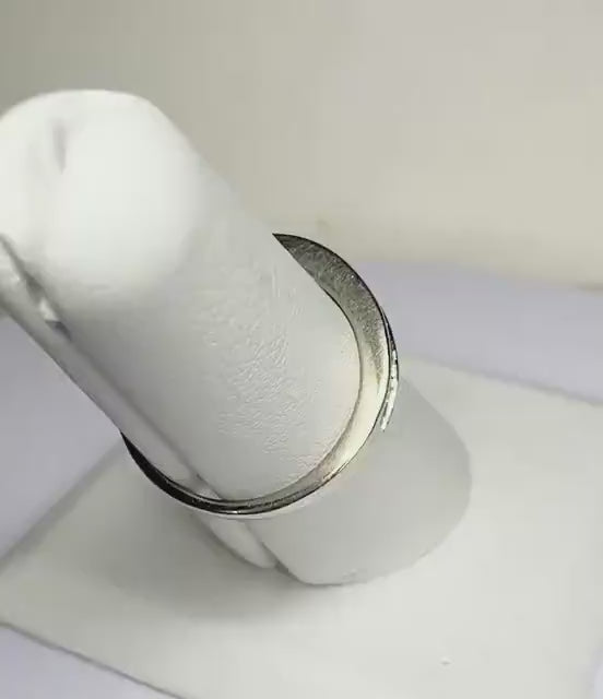 Natural Diamond Channel Set Anniversary Style Stackable Band Ring in Solid 10k White Gold .50ctw size 5.75