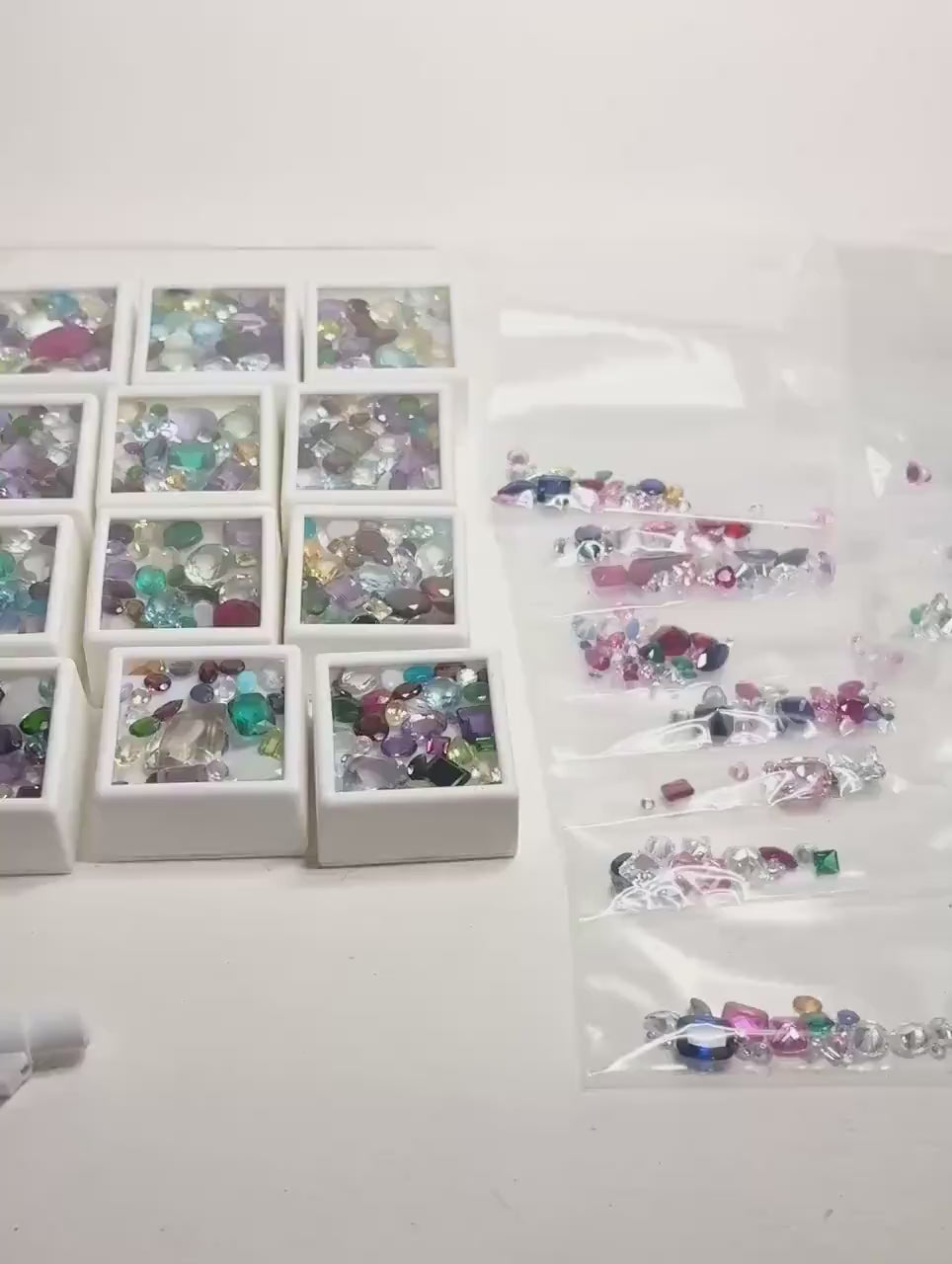 Mixed Faced and Cab Gemstones Natural Parcel with Bonus Synthetic Gems For Craft, Recut, or Gem ID More than 50ctw