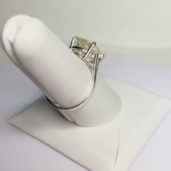 Oregon Sunstone Ponderosa Mine ring sterling silver size 6.75