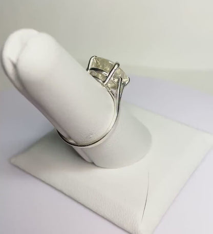 Oregon Sunstone Ponderosa Mine ring sterling silver size 6.75